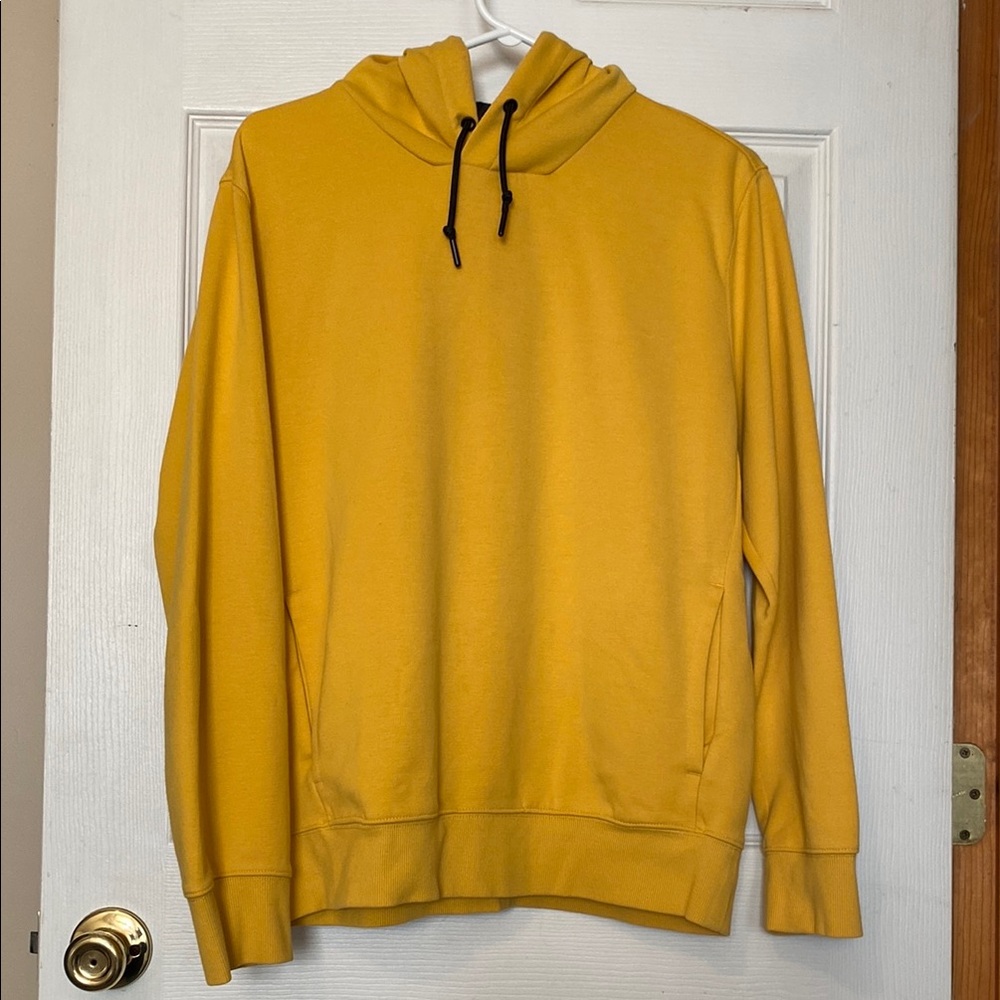 H&M Men's Sunshine Yellow/Gold Hoodie